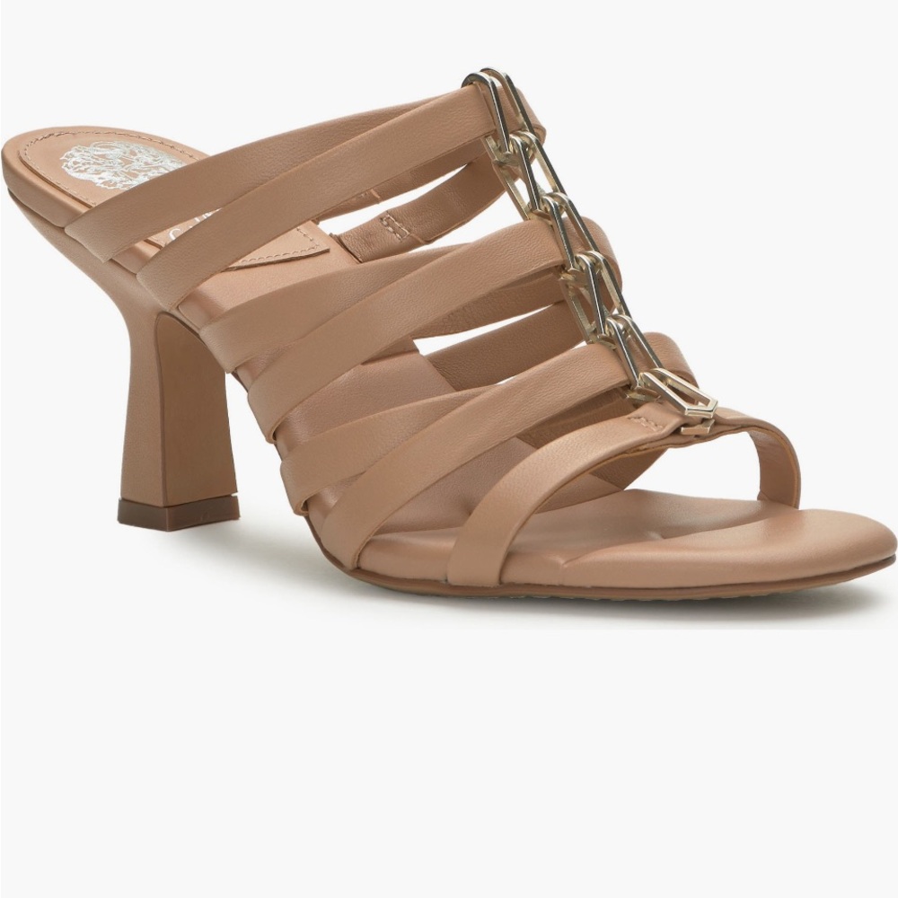 Elegant Tan Strappy Heels